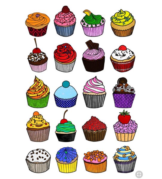 Пирожные для рисования