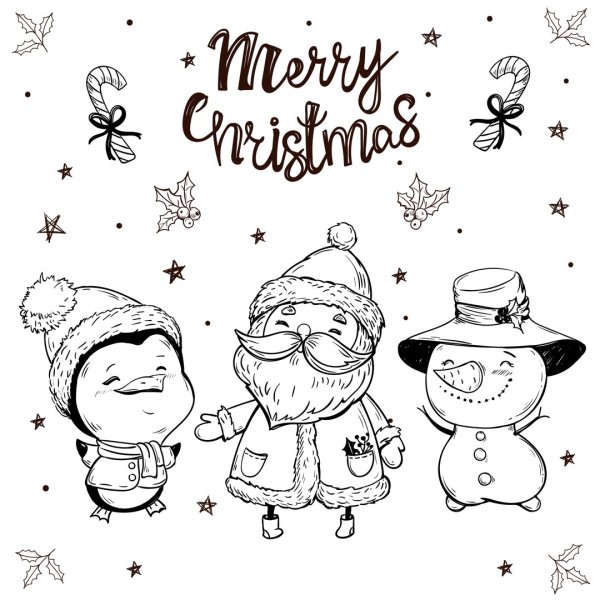 Скетч новый год