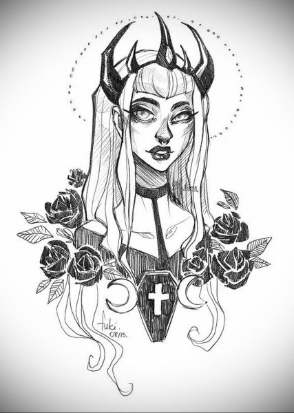 Тату карандашом