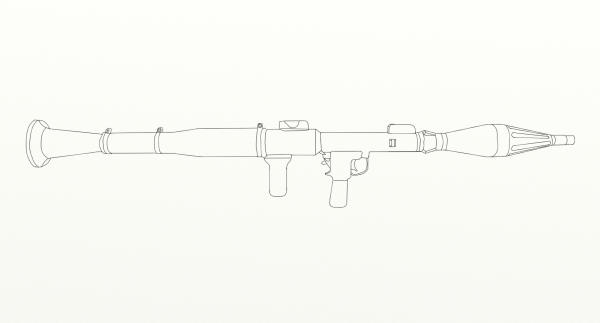 Базука вид сбоку рисунок