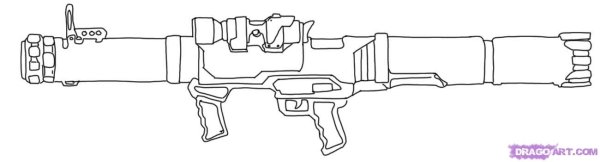 Раскраски оружие гранатомет