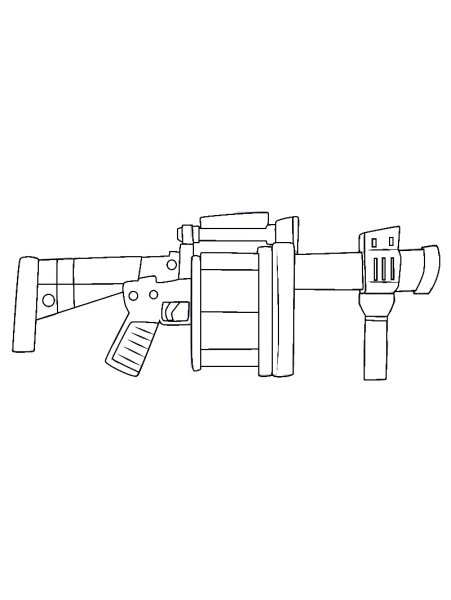 Раскраска гранатомет