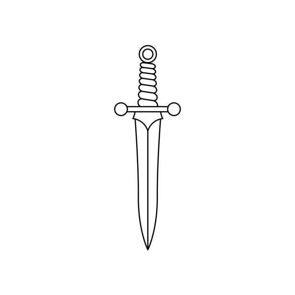 Кинжал для рисования