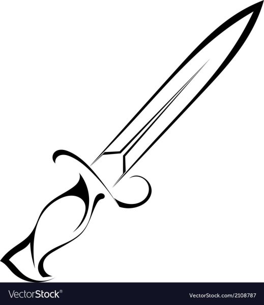 Кинжал рисунок