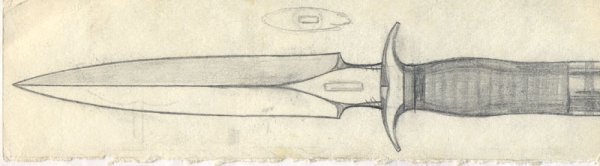 Кинжал раскраска