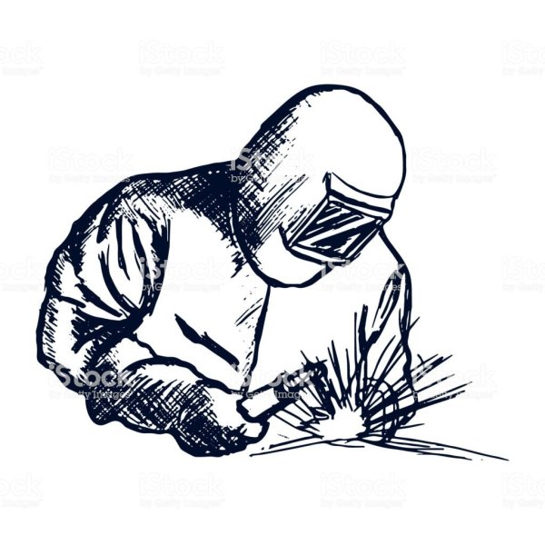 Сварщик набросок