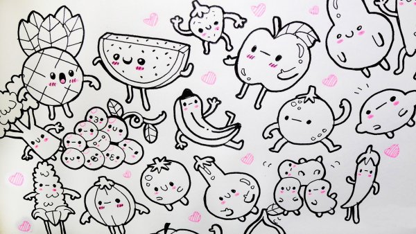 Маленькие рисунки для срисовки