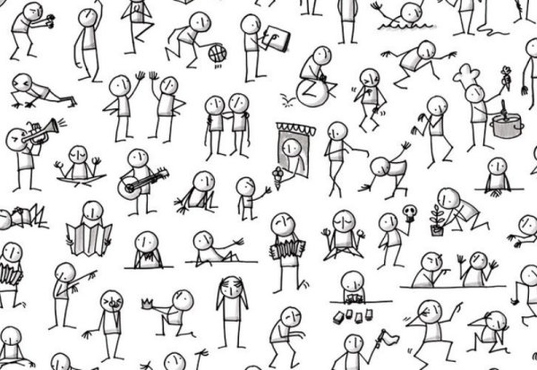 Человечек рисунок