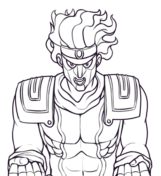 Рисунки Джо Джо Стар платинум