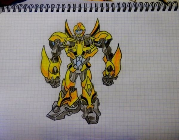 Трансформеры для срисовки Бамблби