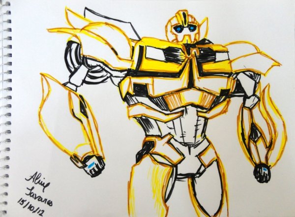 Бамблби для срисовки