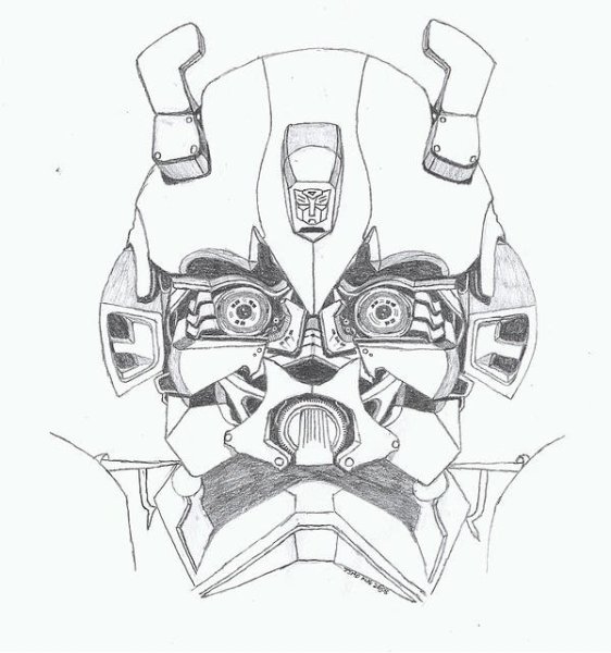 Бамблби карандашом