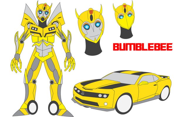 Робот Бамблби рисунок
