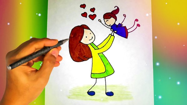 Рисунок ко Дню матери