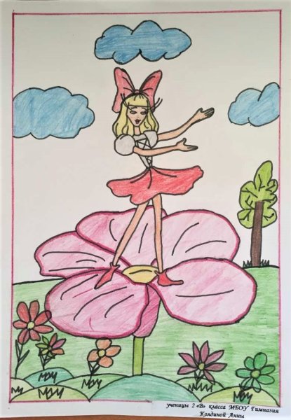 Золотая рыбка рисунок к сказке о рыбаке и рыбке