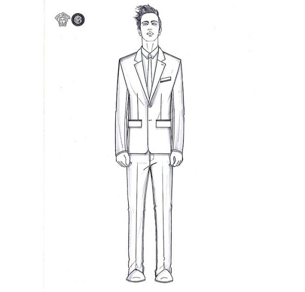 Эскиз мужского костюма