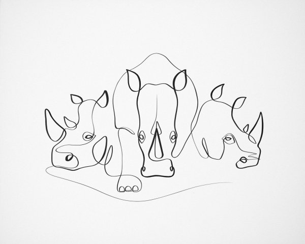 Носорог для рисования