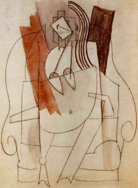 Пикассо женщина в кресле