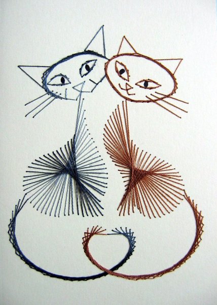 Техника вышивания изонить