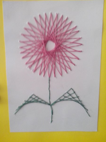 Изонить для начинающих детей букет