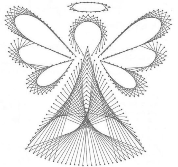 Ниткография Дельфин