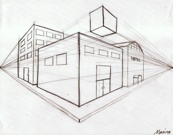 Наброски и зарисовки архитектуры
