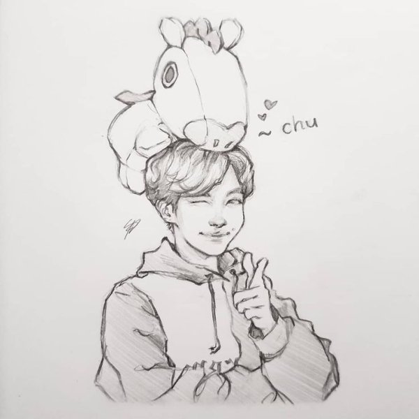 БТС Наброски Намджун