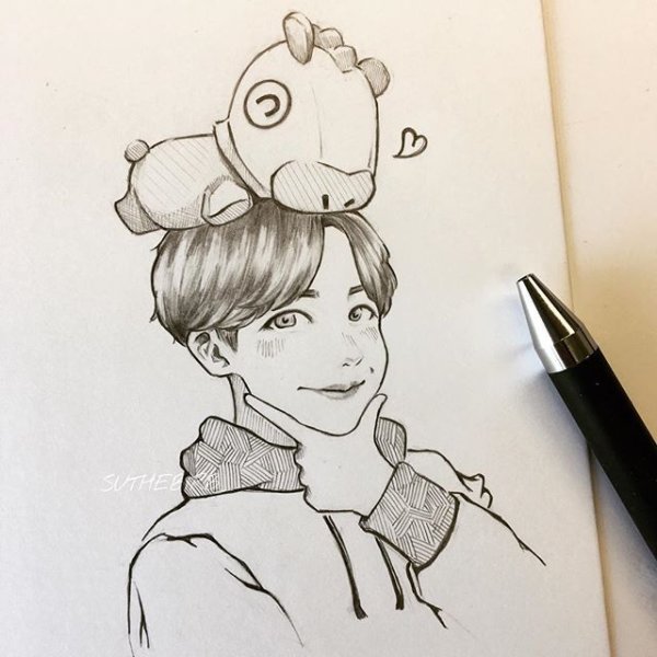 Ким Тэхен скетч