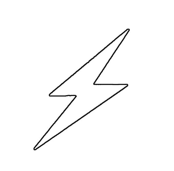 Молния нарисованная