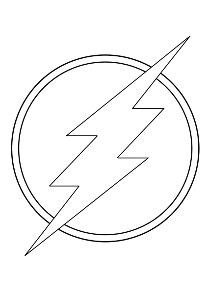 Молния раскраска для детей