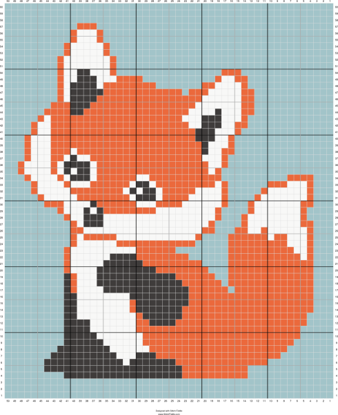 Схема крестиком для начинающих