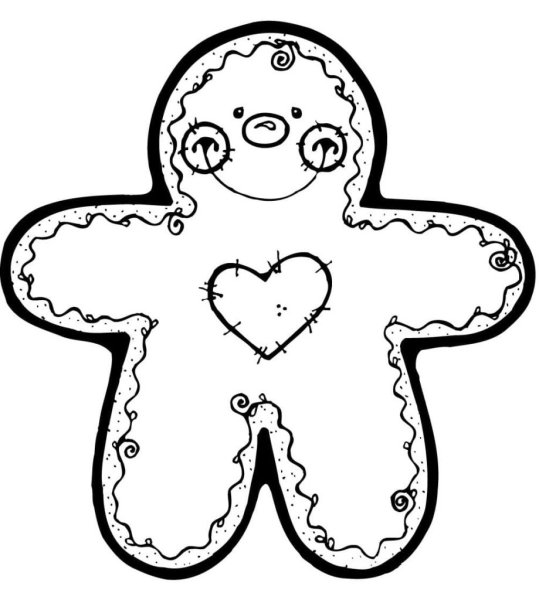 Имбирный пряник рисунок