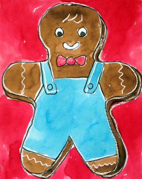 Пряничные раскраски