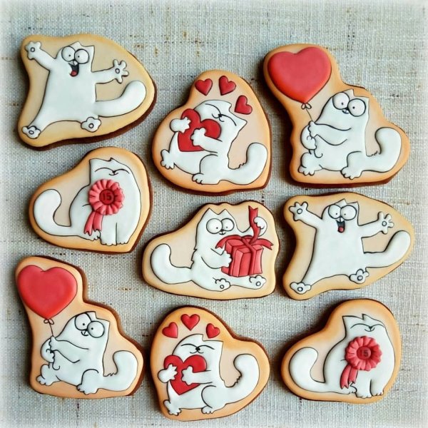 Узоры для пряников новогодние