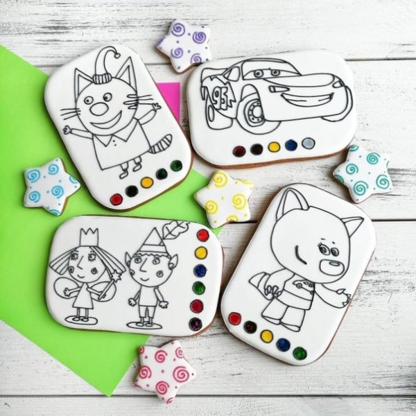 Трафарет подарок для пряника