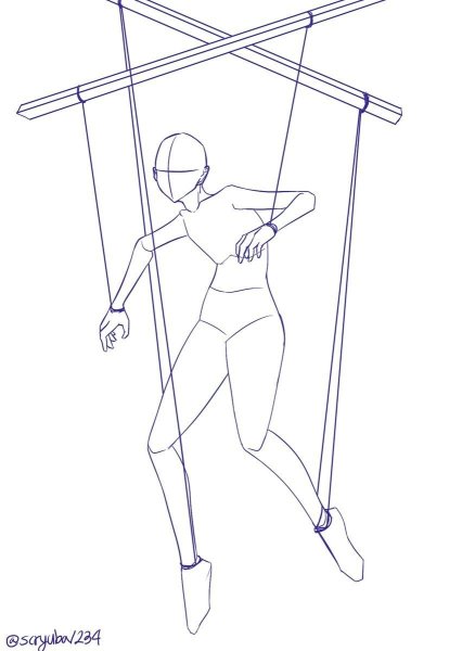 Марионетка рисунок карандашом