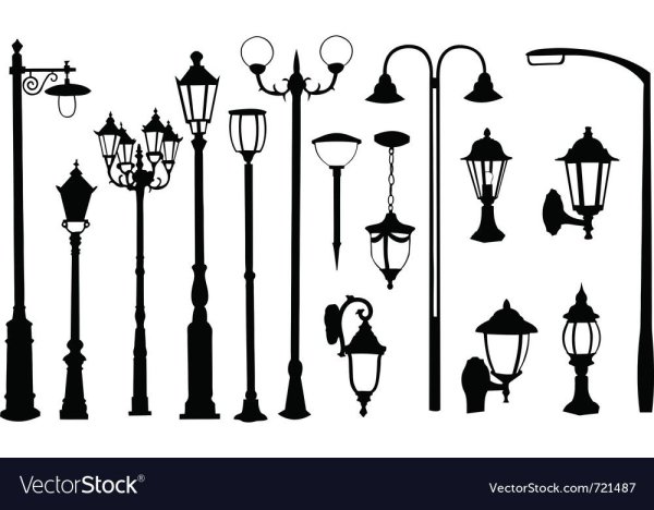 Эскиз уличного фонаря