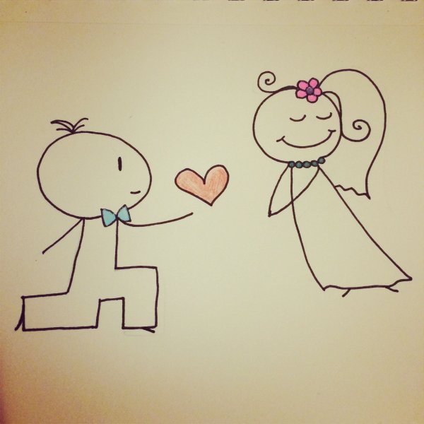 Рисунки для срисовки любовь