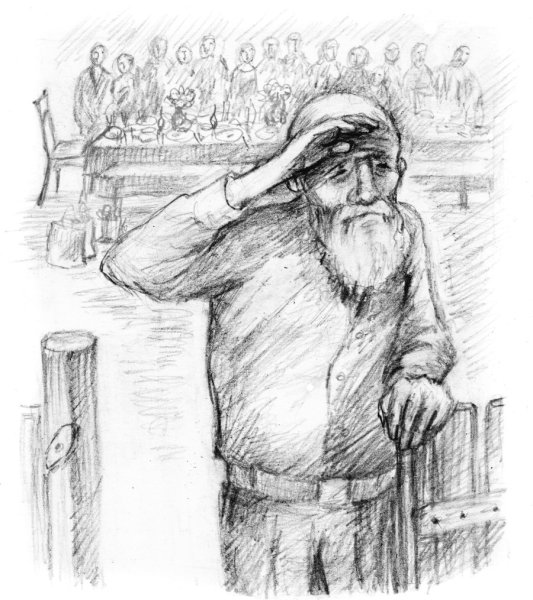 Раскраска дедушка