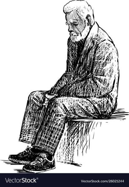 Раскраска дед и баба