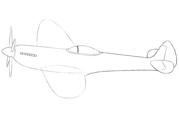 Нарисовать истребитель