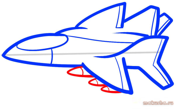 Самолет рисунок