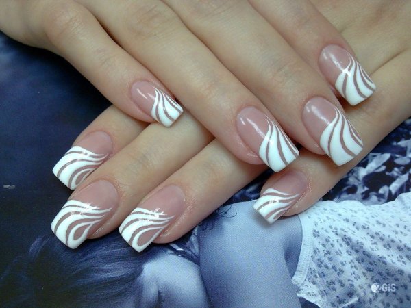 Простые рисунки на ногтях