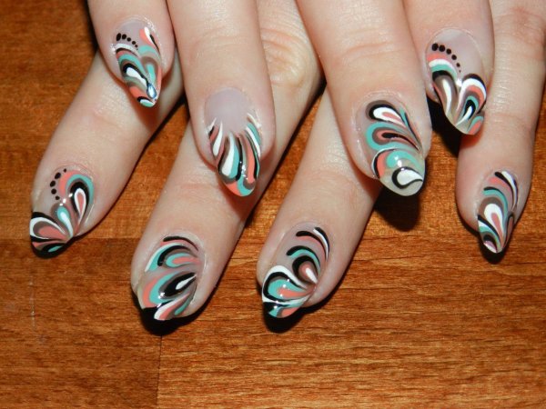 Ногти с бабочками лёгкие френч