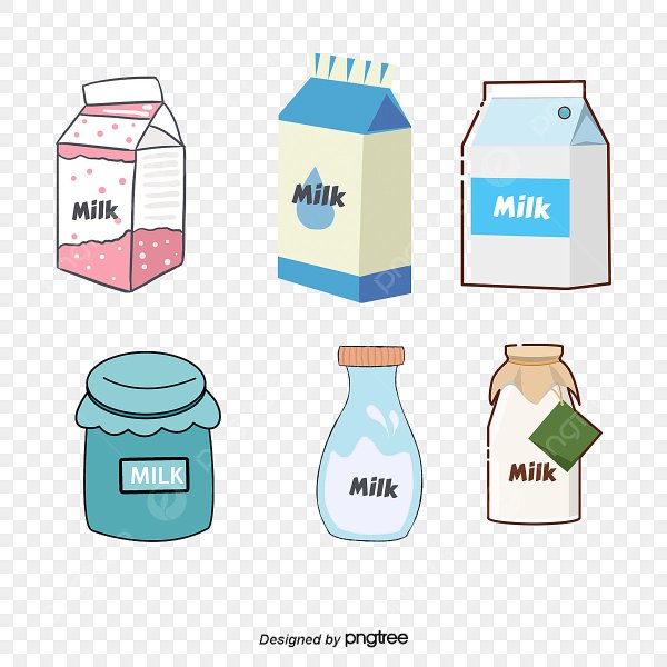 Нарисовать пакет молока