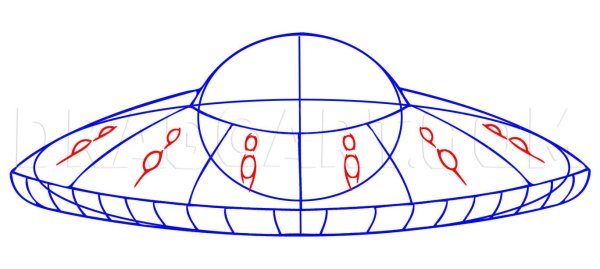 Летающая тарелка пошагово
