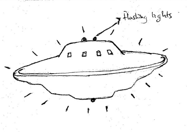 Летающая тарелка по точкам