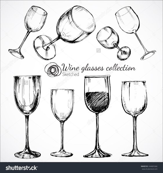 Фужер карандашом