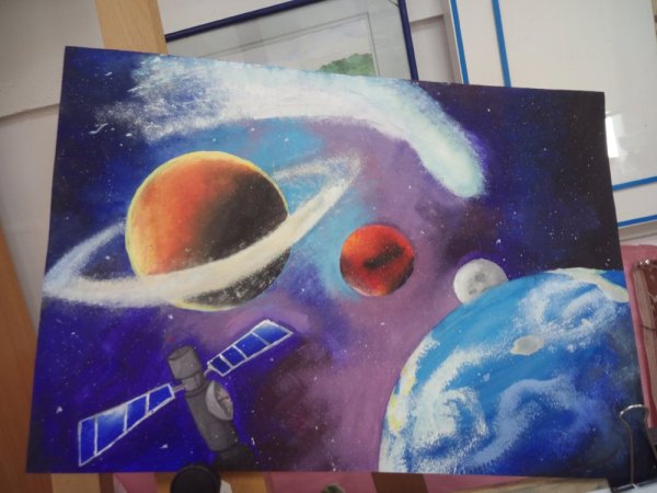 Космос глазами детей рисунки конкурс