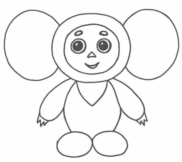 Рисование Чебурашка